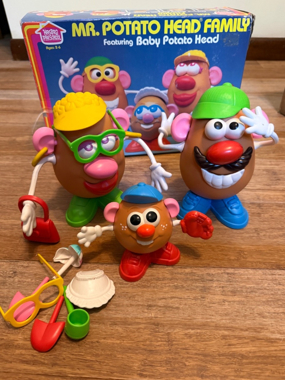Vintage Mr. Potato Head Family Set